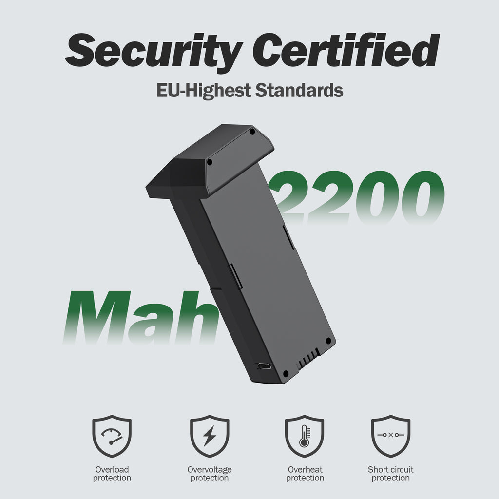 Drone 3.7v 2200mAH battery, Applies to Karuisrc K610/K600/K600 GPS